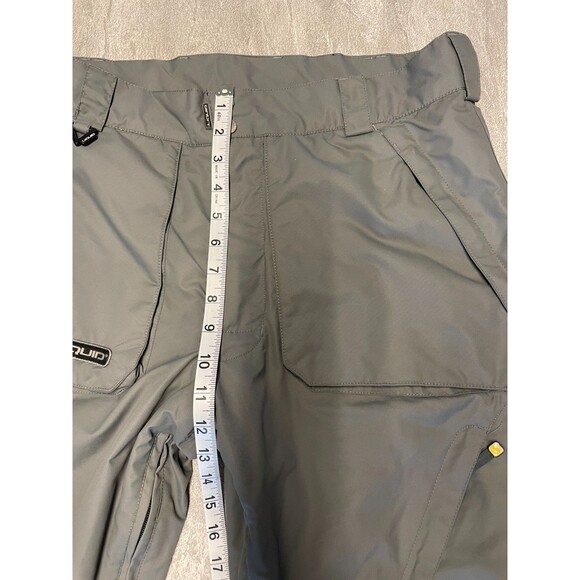 LIQUID Men's L Gray Snowboard Ski Cargo Skiing Outdoor Winter Sports Bibs Pocket - Picture 6 of 6